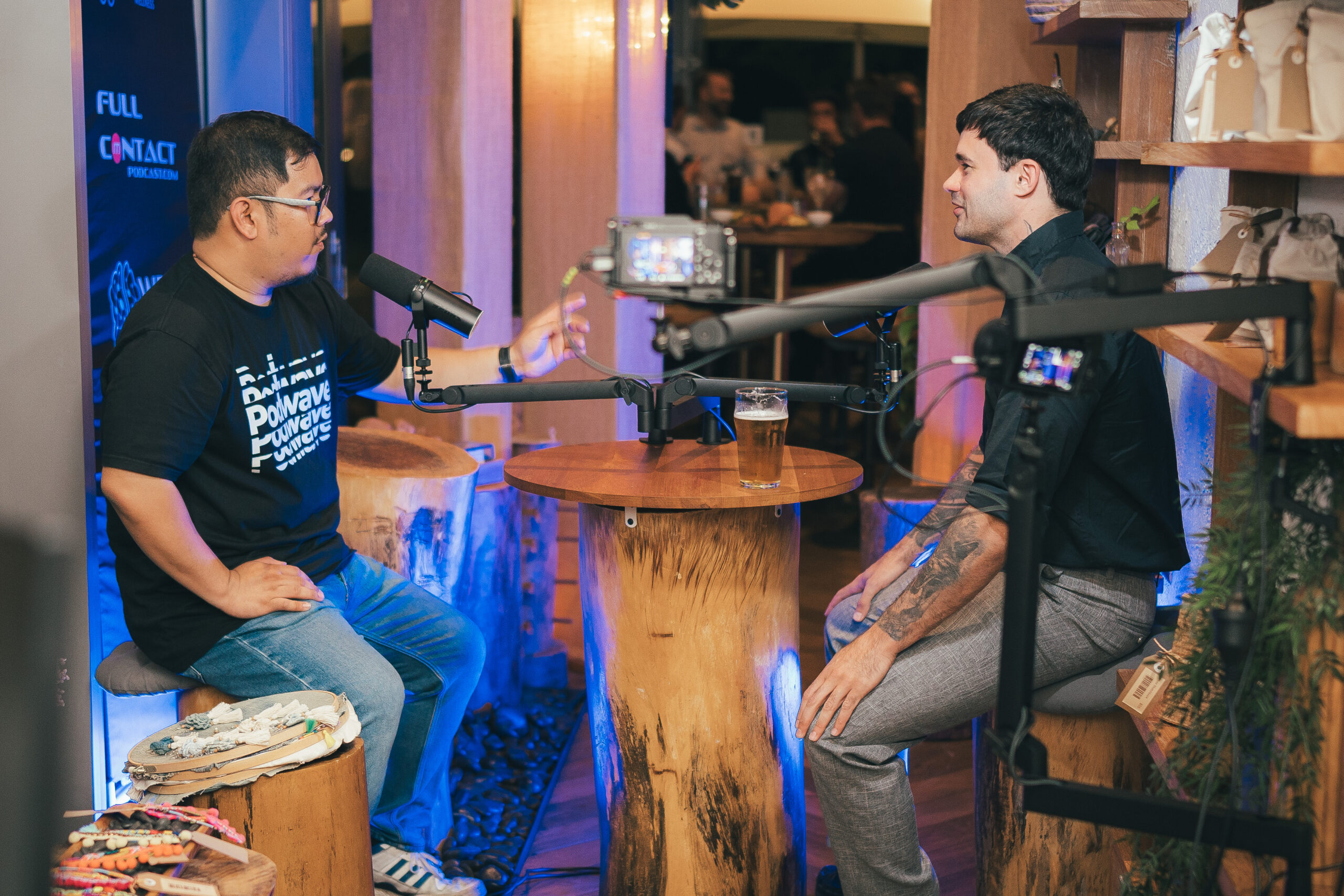 DineCASTER Six Senses Indoor podcast set up